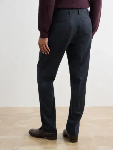 Canali Straight-Leg Wool-Flannel Trousers - Men | Thumbnail 4