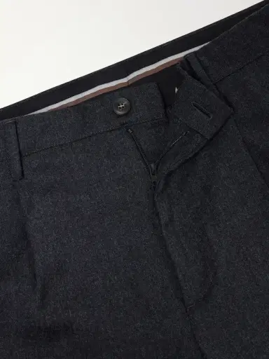 Canali Straight-Leg Wool-Flannel Trousers - Men | Thumbnail 6