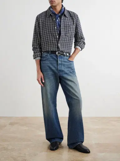 Corridor Reverse Checked Cotton-Tweed Shirt - Men | Thumbnail 2 Corridor Reverse Checked Cotton-Tweed Shirt - Men | Thumbnail 2