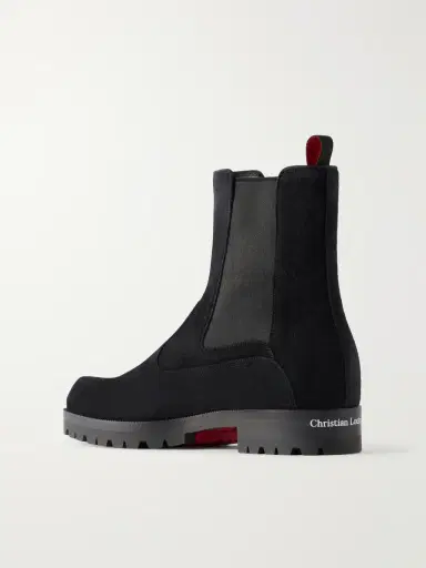 Christian Louboutin Carvenos Suede Chelsea Boots - Men | Thumbnail 4