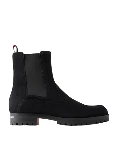 Christian Louboutin Carvenos Suede Chelsea Boots - Men | Thumbnail 1