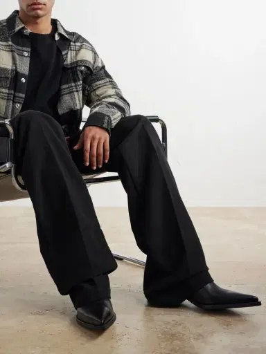 Rick Owens Leather Boots - Men | Thumbnail 2