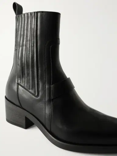 Rick Owens Leather Boots - Men | Thumbnail 5