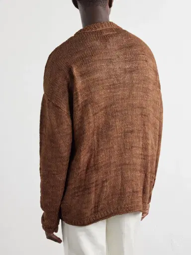 Kartik Research Logo-Embroidered Silk Polo Sweater - Men | Thumbnail 4