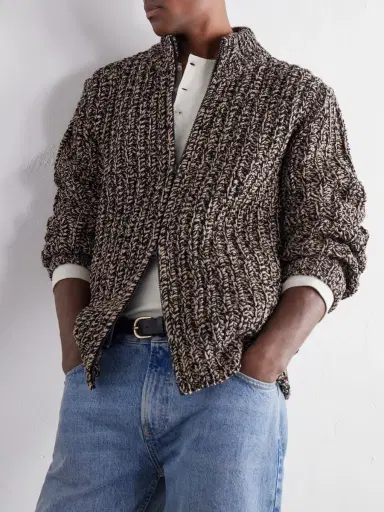 Altea Wool-Blend Zip-Up Cardigan - Men | Thumbnail 5