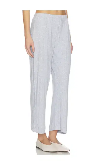 LESET Pointelle Crop Wide Leg Pant | Thumbnail 2