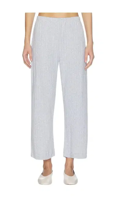 LESET Pointelle Crop Wide Leg Pant | Thumbnail 1