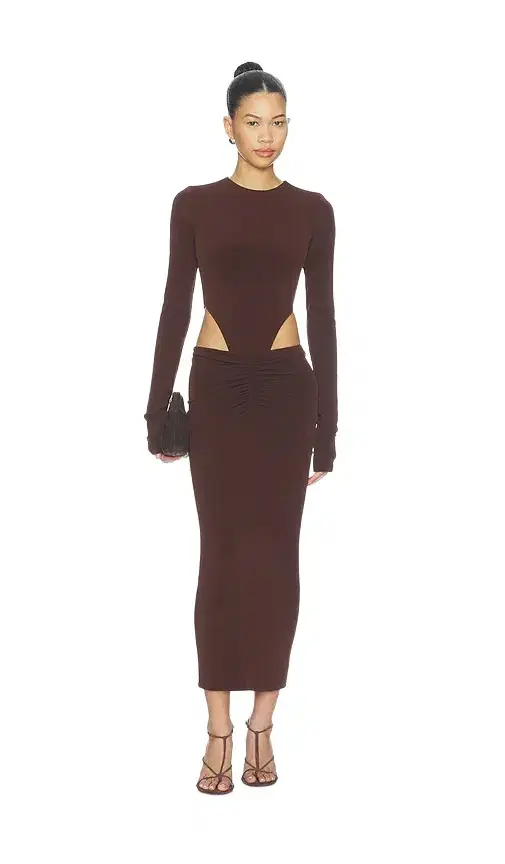 The Andamane Heloise Cut Out Midi Dress