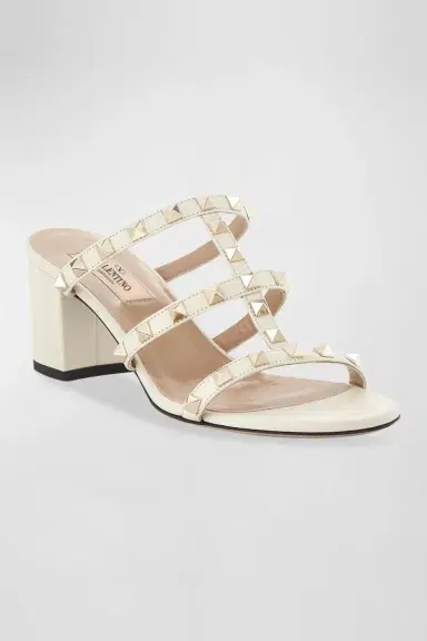 Valentino Garavani Rockstud Caged 60mm Slide Sandals | Thumbnail 3