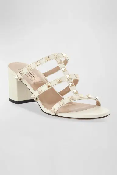 Valentino Garavani Rockstud Caged 60mm Slide Sandals | Thumbnail 4