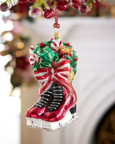 Exclusive Ice Skates Christmas Ornament | Thumbnail 1