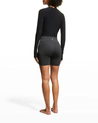 Commando Cropped Long-Sleeve Wrap Top | Thumbnail 4
