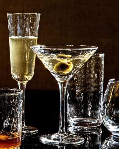Juliska Puro Textured Martini Glass, 7 oz. | Thumbnail 4 Juliska Puro Textured Martini Glass, 7 oz. | Thumbnail 4
