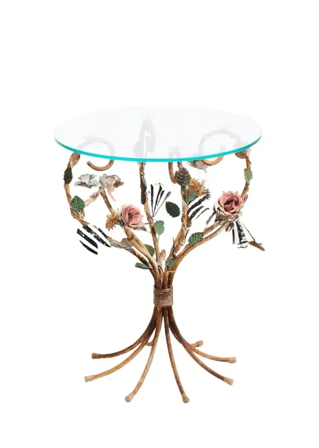 MacKenzie-Childs Field Study Round Accent Table