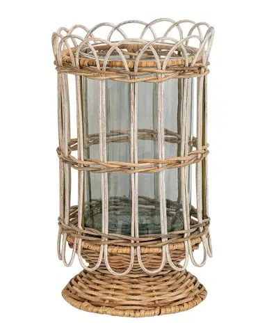 Juliska Provence Rattan 11.5" Hurricane | Thumbnail 1 Juliska Provence Rattan 11.5" Hurricane | Thumbnail 1