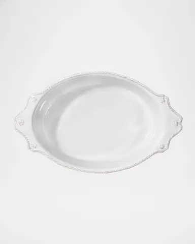 Juliska Berry & Thread Whitewash 13" Oval Baker, 1.5 Quarts | Thumbnail 2