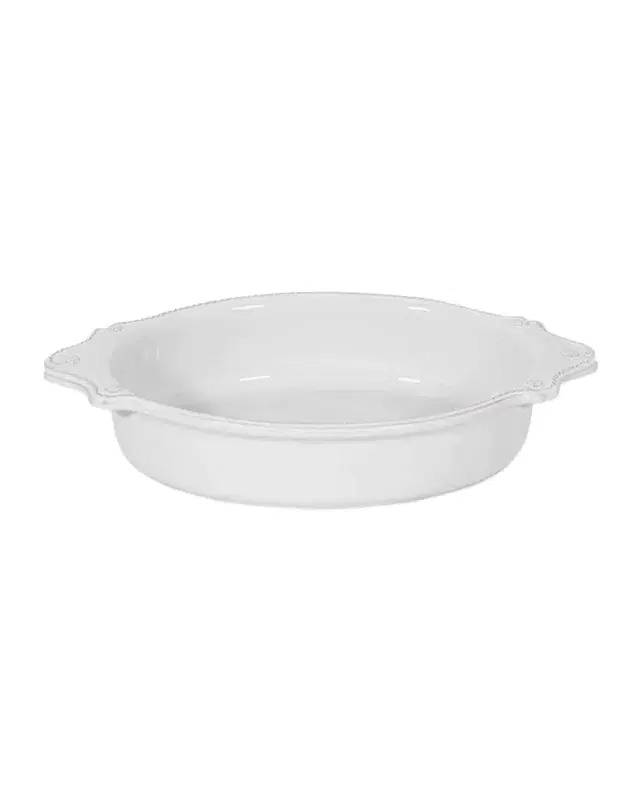 Juliska Berry & Thread Whitewash 13" Oval Baker, 1.5 Quarts