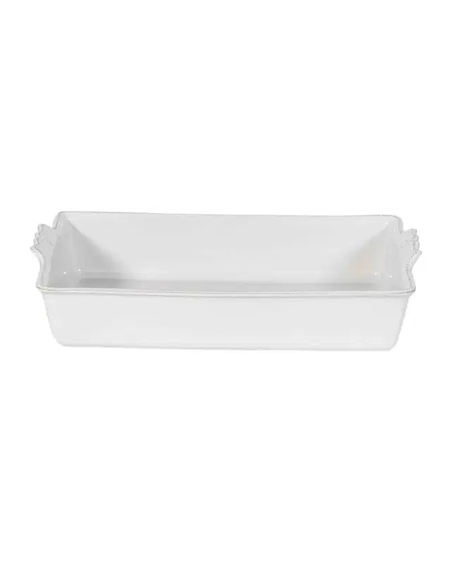 Juliska Berry & Thread Whitewash 13" Rectangular Baker, 3 Quarts