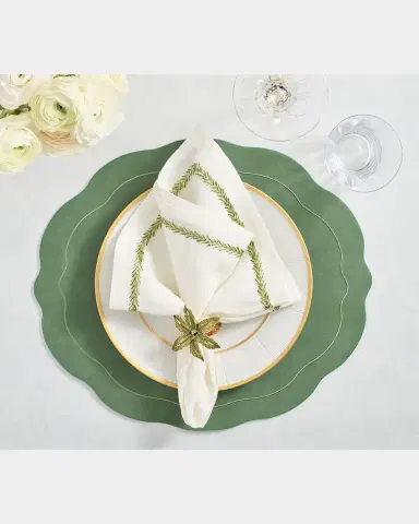 Kim Seybert Tailored Faux Leather Placemat | Thumbnail 2