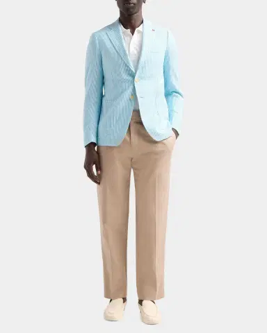 Isaia Seersucker Cotton-Silk Jacket | Thumbnail 2
