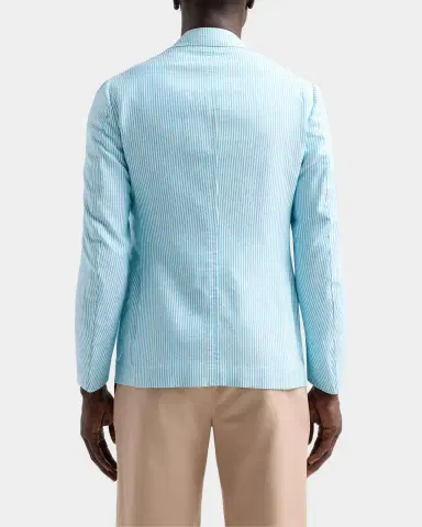 Isaia Seersucker Cotton-Silk Jacket | Thumbnail 3