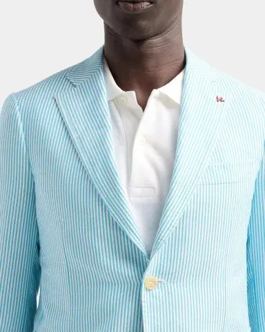 Isaia Seersucker Cotton-Silk Jacket | Thumbnail 5