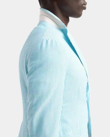 Isaia Seersucker Cotton-Silk Jacket | Thumbnail 7