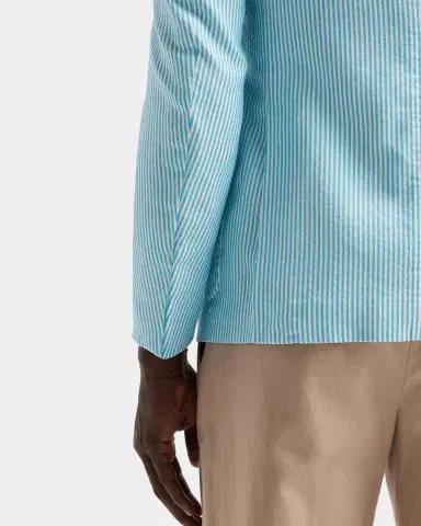 Isaia Seersucker Cotton-Silk Jacket | Thumbnail 8