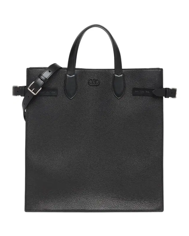 Valentino Garavani Antibes Medium Leather Shopper Tote Bag