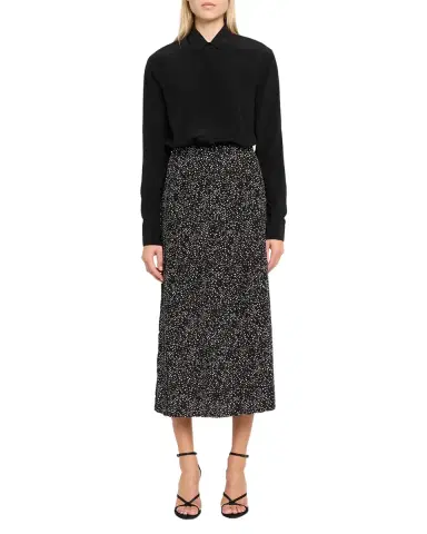 Valentino Garavani Star-Print Silk Midi Skirt | Thumbnail 6