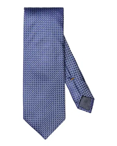 Eton Men's Micro-Geometric Jacquard Silk Tie | Thumbnail 1