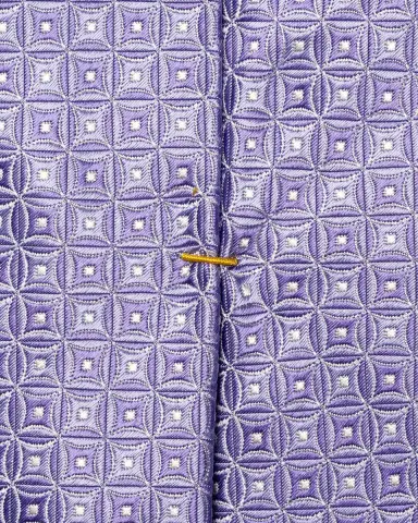 Eton Men's Geometric Medallion Silk Tie | Thumbnail 3