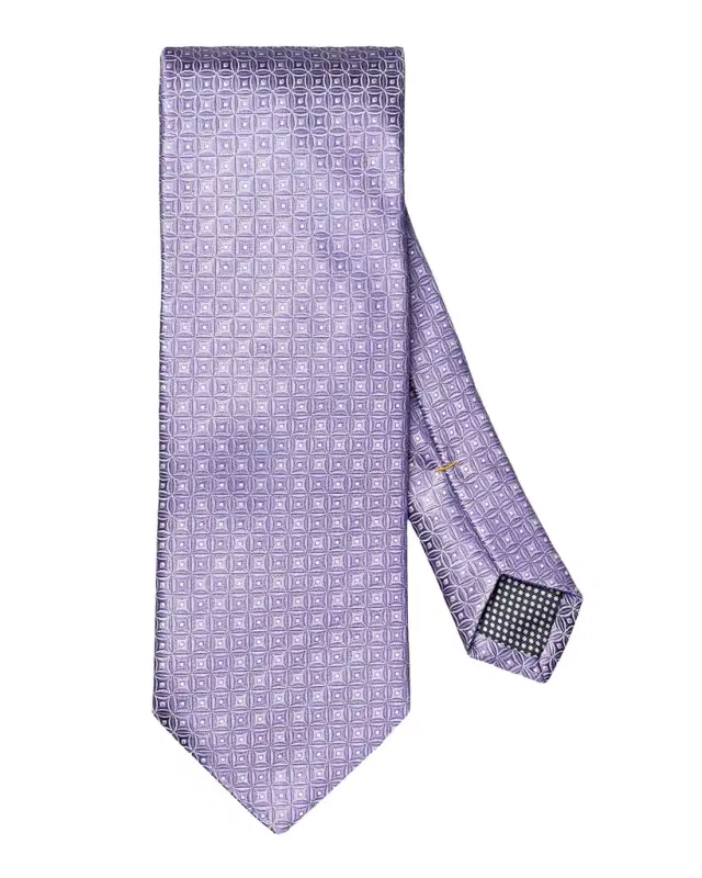 Eton Men's Geometric Medallion Silk Tie