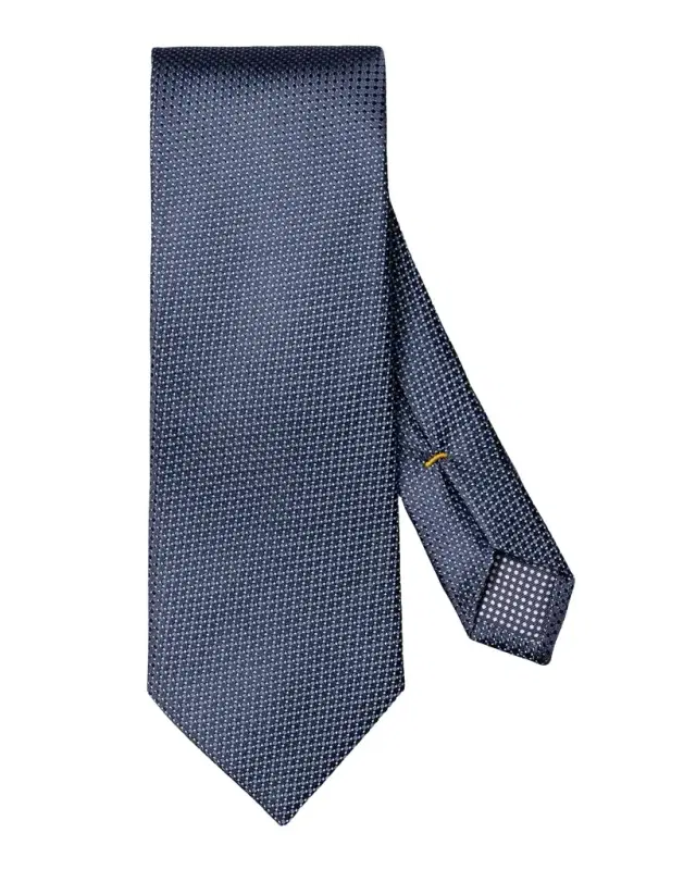 Eton Men's Micro-Geometric Jacquard Silk Tie