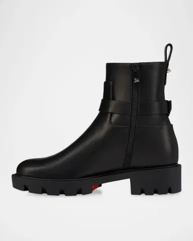 Christian Louboutin Dianouchette Leather Red Sole Ankle Booties | Thumbnail 4 Christian Louboutin Dianouchette Leather Red Sole Ankle Booties | Thumbnail 4