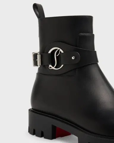 Christian Louboutin Dianouchette Leather Red Sole Ankle Booties | Thumbnail 5 Christian Louboutin Dianouchette Leather Red Sole Ankle Booties | Thumbnail 5