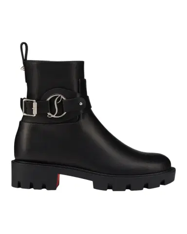 Christian Louboutin Dianouchette Leather Red Sole Ankle Booties | Thumbnail 1 Christian Louboutin Dianouchette Leather Red Sole Ankle Booties | Thumbnail 1