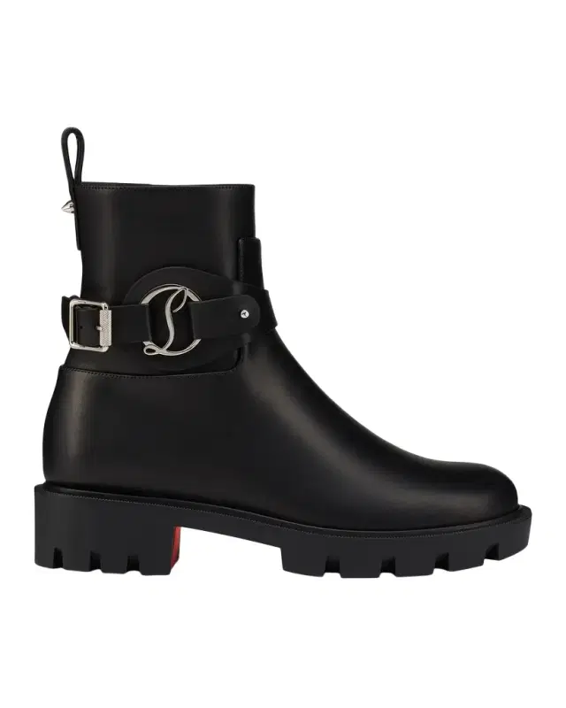 Dianouchette Leather Red Sole Ankle Booties Dianouchette Leather Red Sole Ankle Booties