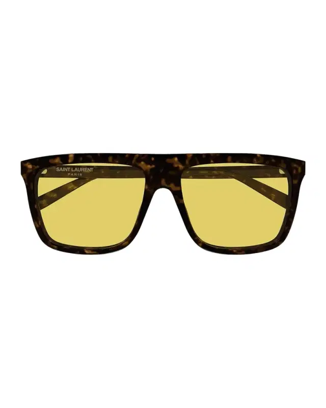 Saint Laurent Men's Sl 904-003 59 Acetate and Bio-Nylon Rectangle Sunglasses