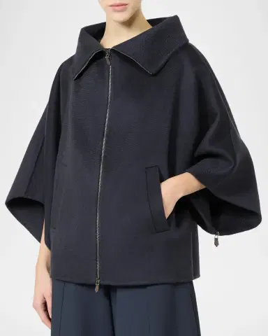 Max Mara Mancora Belted 3/4-Sleeve Cotton Button-Down Shirt | Thumbnail 4