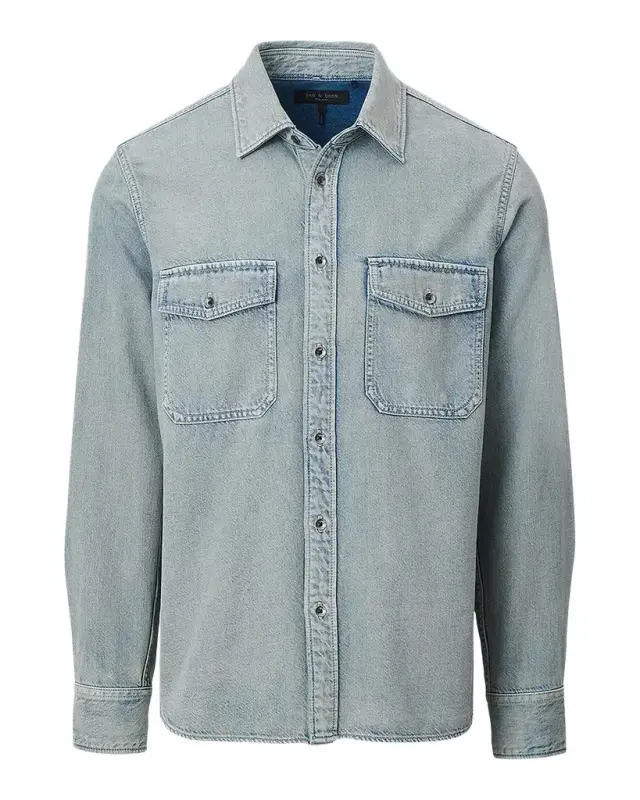 rag & bone Men's Infuse Denim CPO Overshirt