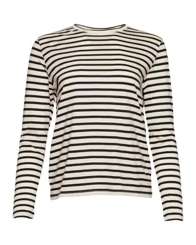 Frances Valentine Striped Long-Sleeve Cotton T-Shirt | Thumbnail 1 Frances Valentine Striped Long-Sleeve Cotton T-Shirt | Thumbnail 1