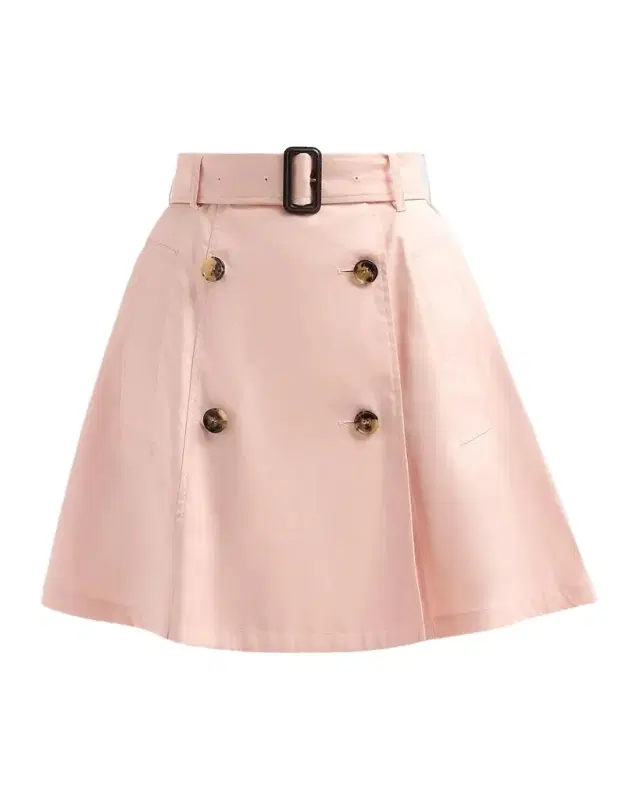 Burberry Josselyn Cotton Gabardine Trench Mini Skirt