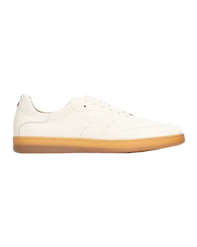 Kiton Men's Deerskin T-Toe Low-Top Sneakers