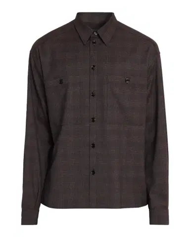 Dolce & Gabbana Men's Lana Tonal Check Double-Pocket Button-Down Shirt | Thumbnail 5