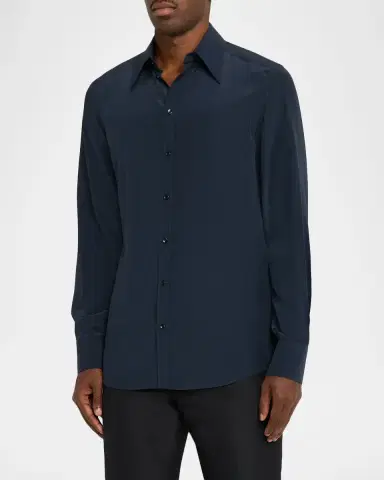 Dolce & Gabbana Point Collar Silk Shirt | Thumbnail 4