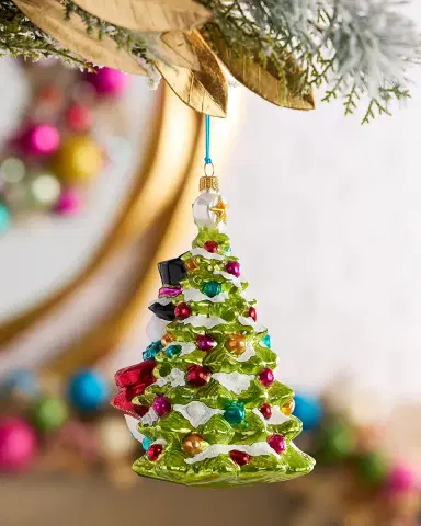 Exclusive Snowman with Lantern by the Tree Christmas Ornament | Thumbnail 2 Exclusive Snowman with Lantern by the Tree Christmas Ornament | Thumbnail 2