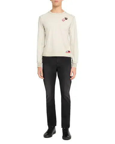 Diesel Men's Patchwork Long-Sleeve Crewneck T-Shirt | Thumbnail 6 Diesel Men's Patchwork Long-Sleeve Crewneck T-Shirt | Thumbnail 6