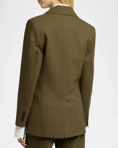 Victoria Beckham Katherine Patch Pocket Wool Single-Breasted Jacket | Thumbnail 3 Victoria Beckham Katherine Patch Pocket Wool Single-Breasted Jacket | Thumbnail 3