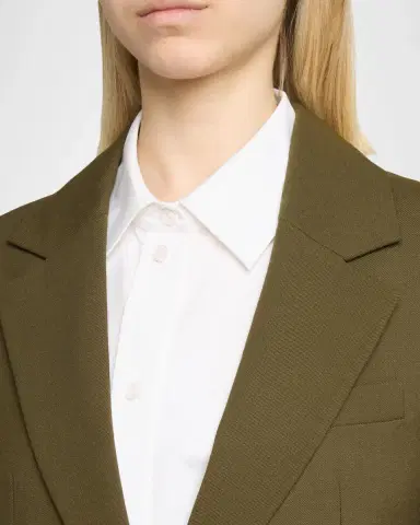 Victoria Beckham Katherine Patch Pocket Wool Single-Breasted Jacket | Thumbnail 5 Victoria Beckham Katherine Patch Pocket Wool Single-Breasted Jacket | Thumbnail 5